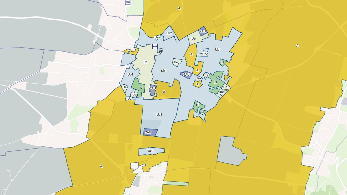 Aperçu cartographique de Luneray, centré sur la commune