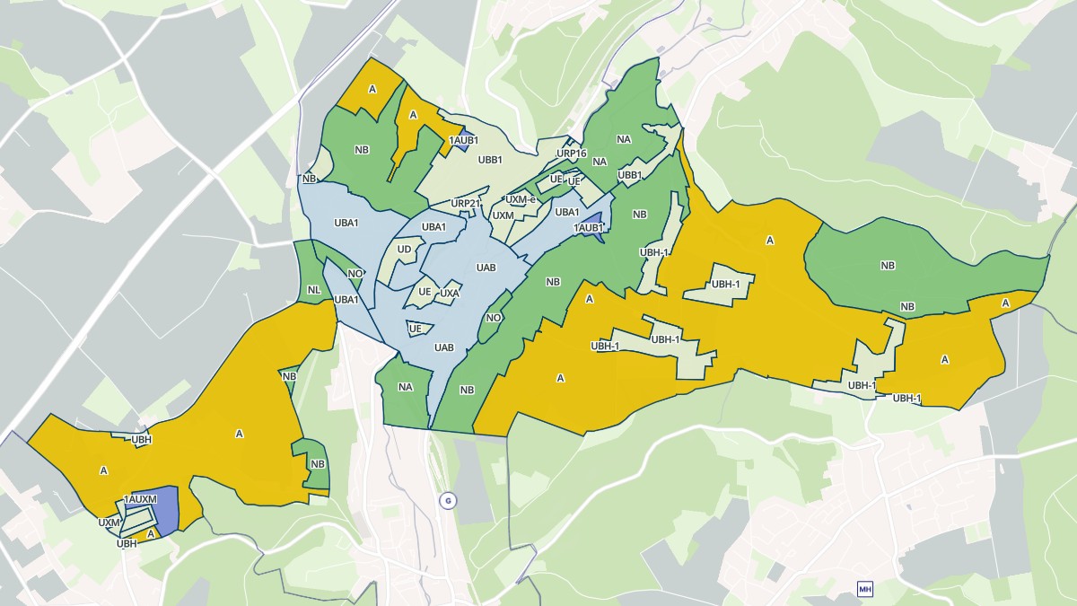 Aperçu cartographique de Malaunay, centré sur la commune