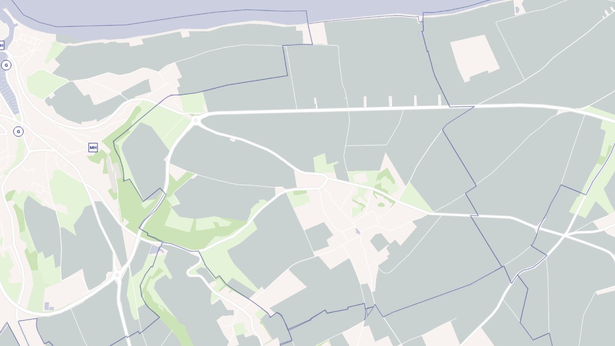Aperçu cartographique de Manneville-ès-Plains, centré sur la commune