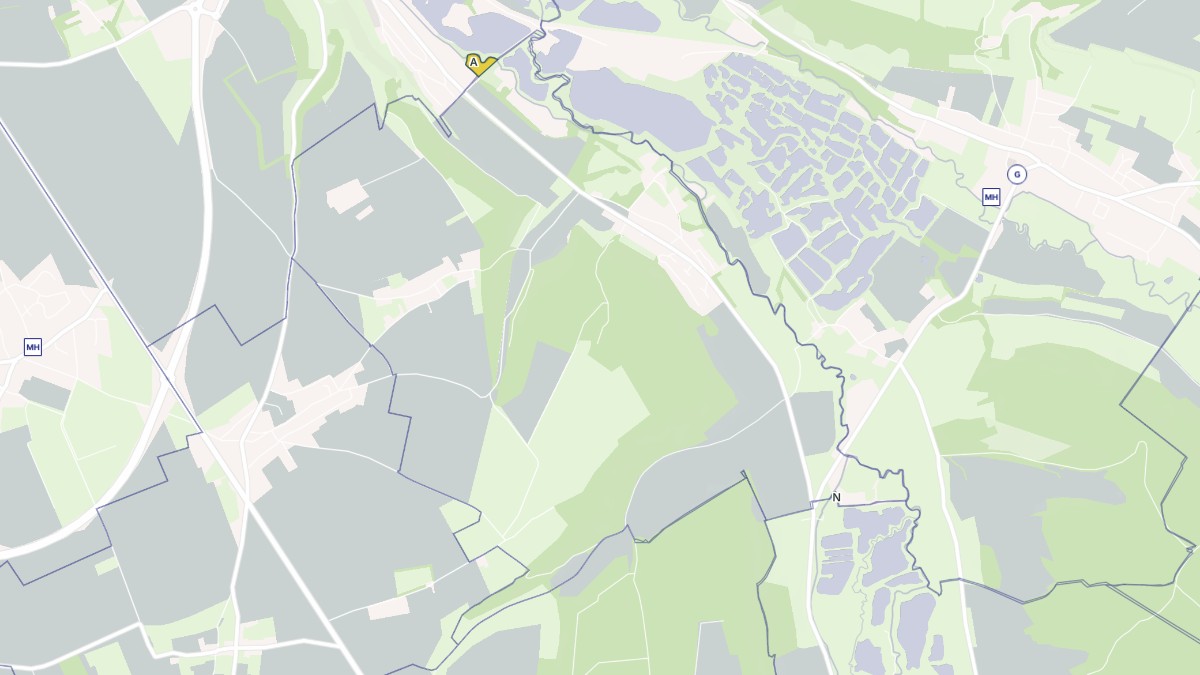 Aperçu cartographique de Martigny, centré sur la commune
