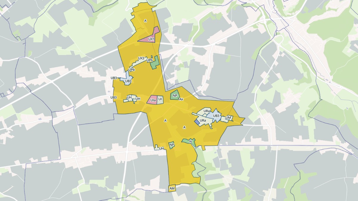 Aperçu cartographique de Mélamare, centré sur la commune