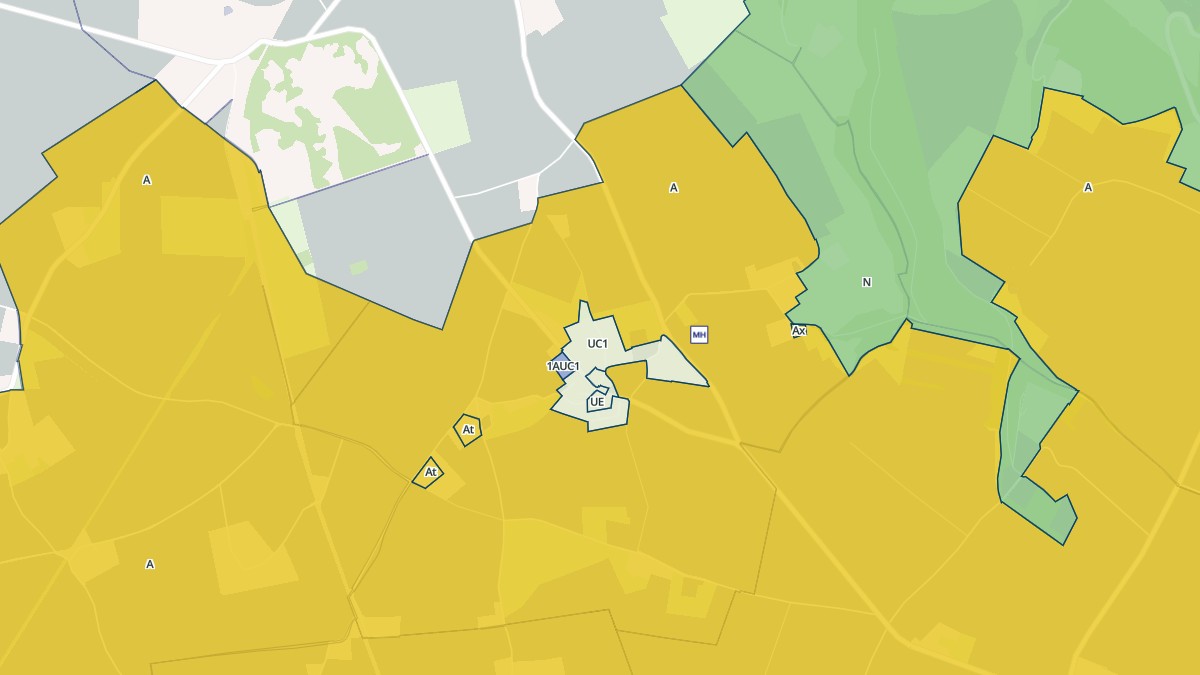 Aperçu cartographique de Mentheville, centré sur la commune