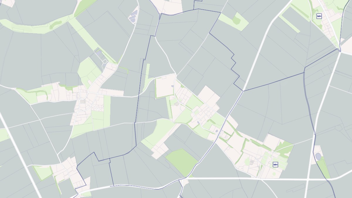 Aperçu cartographique de Le Mesnil-Durdent, centré sur la commune