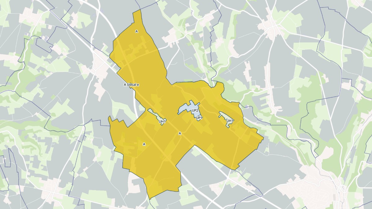 Aperçu cartographique de Mesnil-Panneville, centré sur la commune
