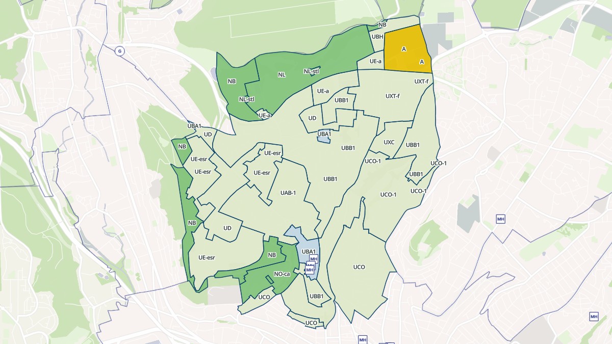 Aperçu cartographique de Mont-Saint-Aignan, centré sur la commune