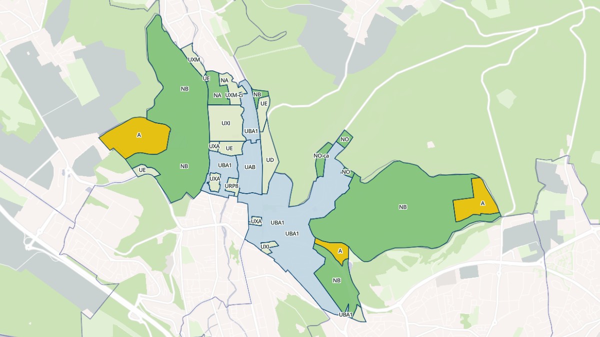 Aperçu cartographique de Notre-Dame-de-Bondeville, centré sur la commune