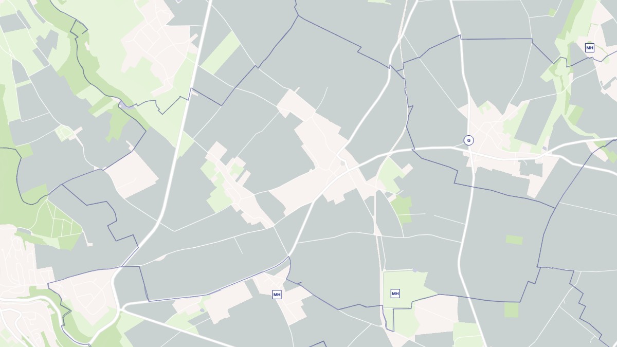 Aperçu cartographique de Ocqueville, centré sur la commune