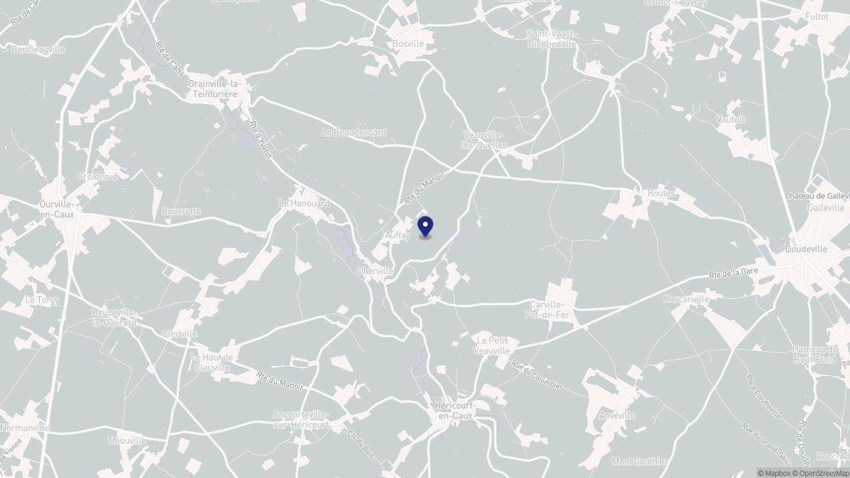 Aperçu cartographique de Oherville, centré sur la commune