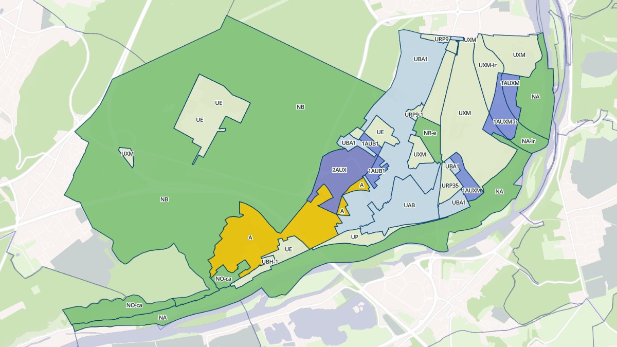 Aperçu cartographique de Oissel-sur-Seine, centré sur la commune