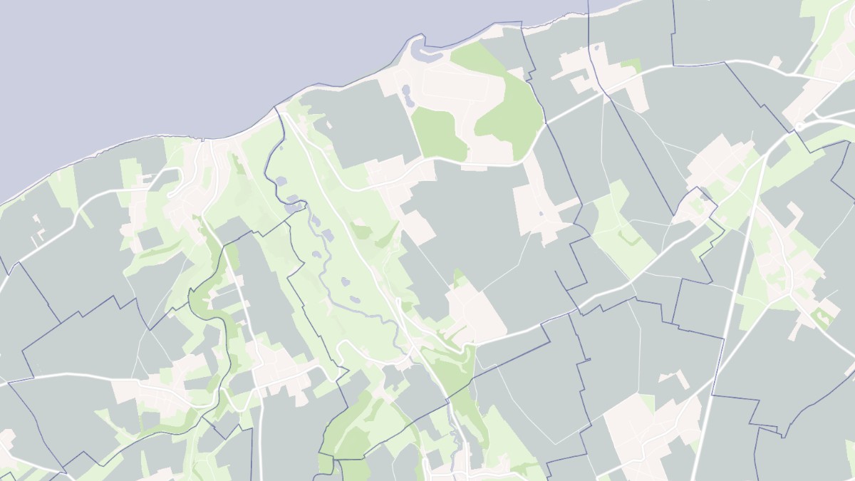Aperçu cartographique de Paluel, centré sur la commune