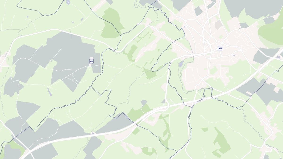 Aperçu cartographique de Quièvrecourt, centré sur la commune