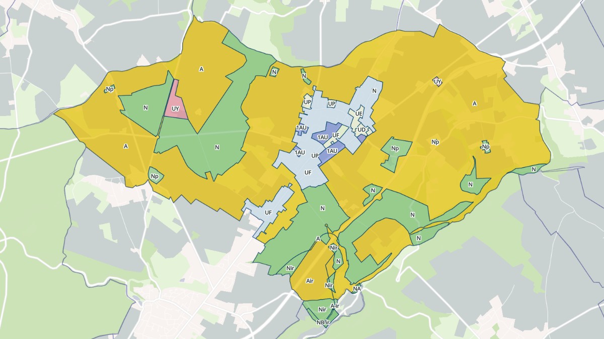 Aperçu cartographique de Quincampoix, centré sur la commune