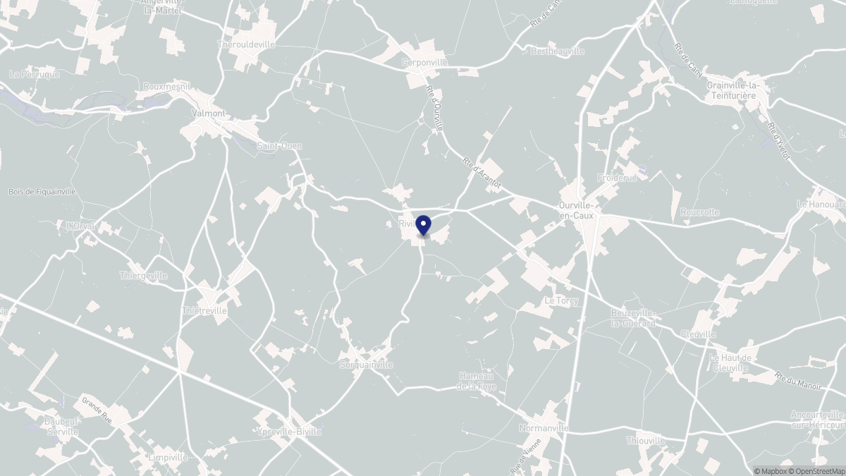 Aperçu cartographique de Riville, centré sur la commune
