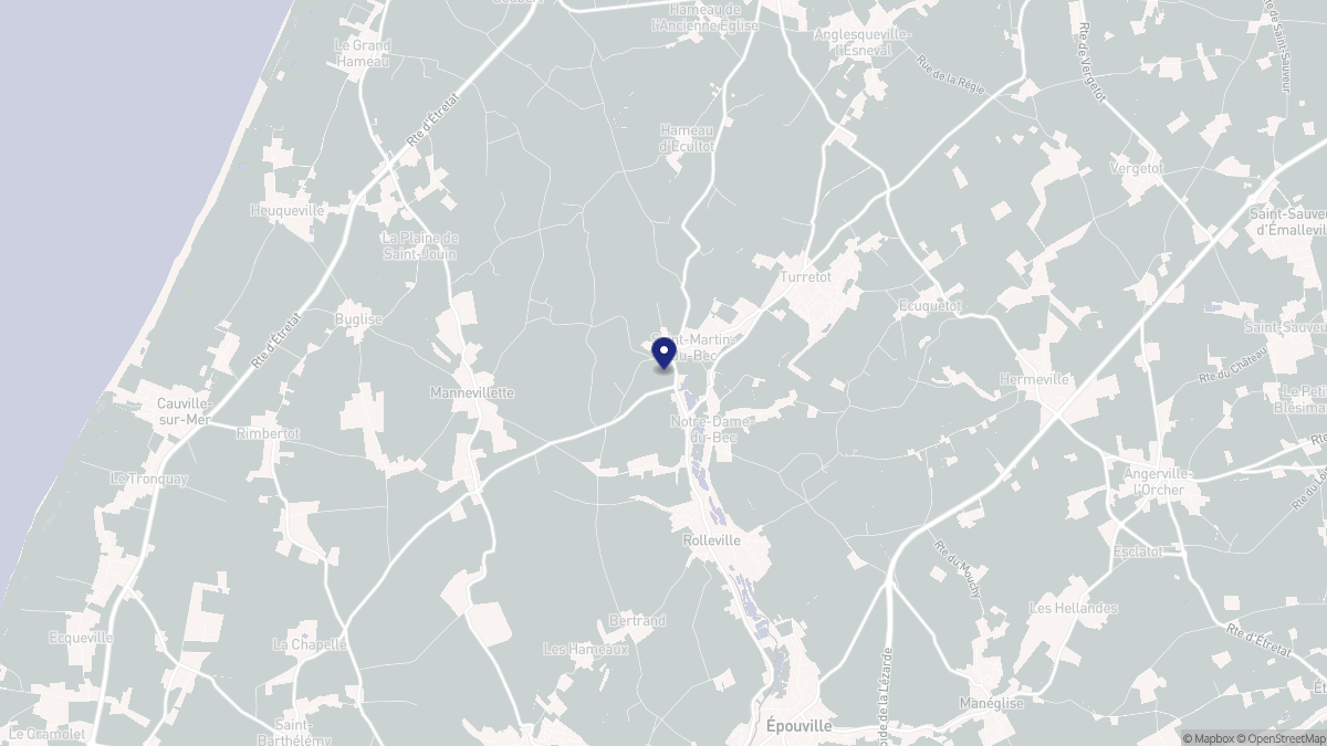 Aperçu cartographique de Saint-Martin-du-Bec, centré sur la commune