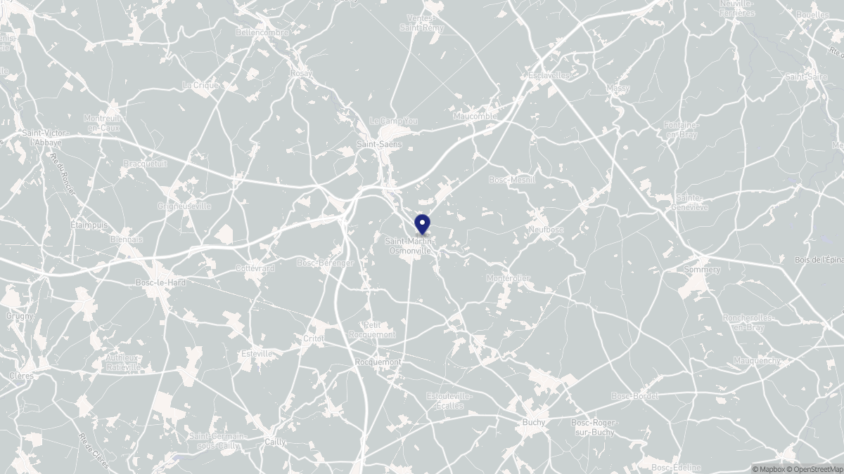 Aperçu cartographique de Saint-Martin-Osmonville, centré sur la commune