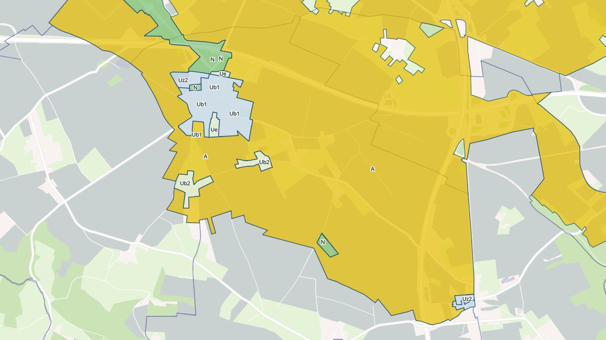 Aperçu cartographique de Saint-Ouen-du-Breuil, centré sur la commune