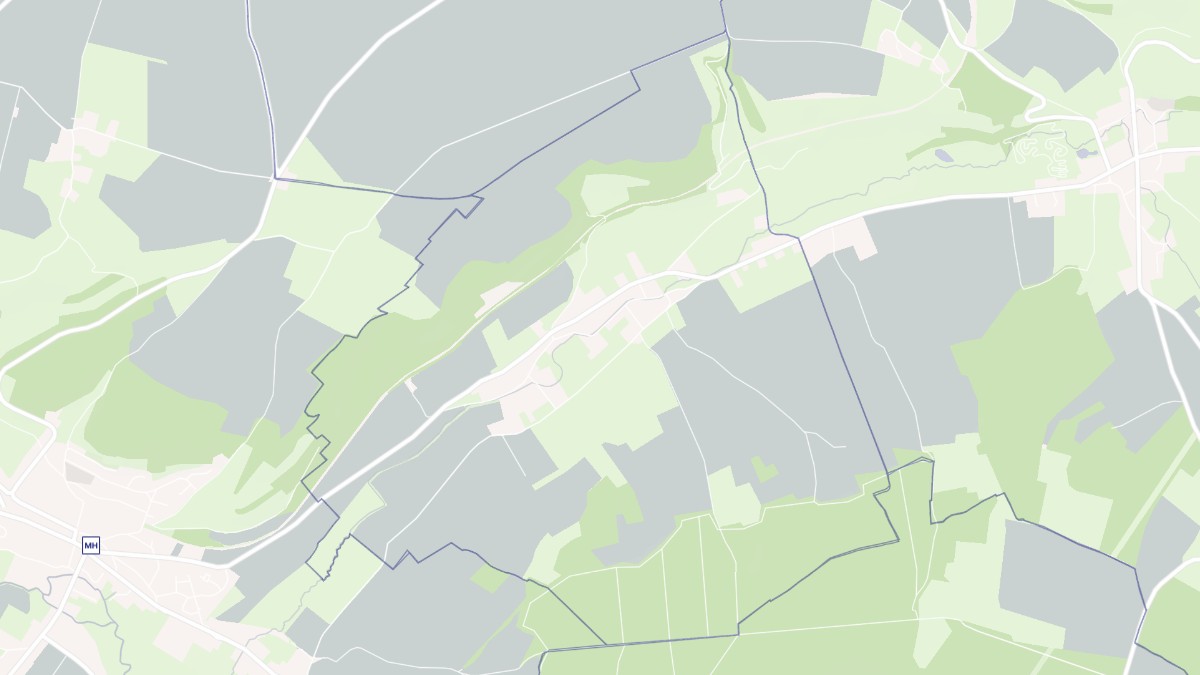 Aperçu cartographique de Saint-Ouen-sous-Bailly, centré sur la commune