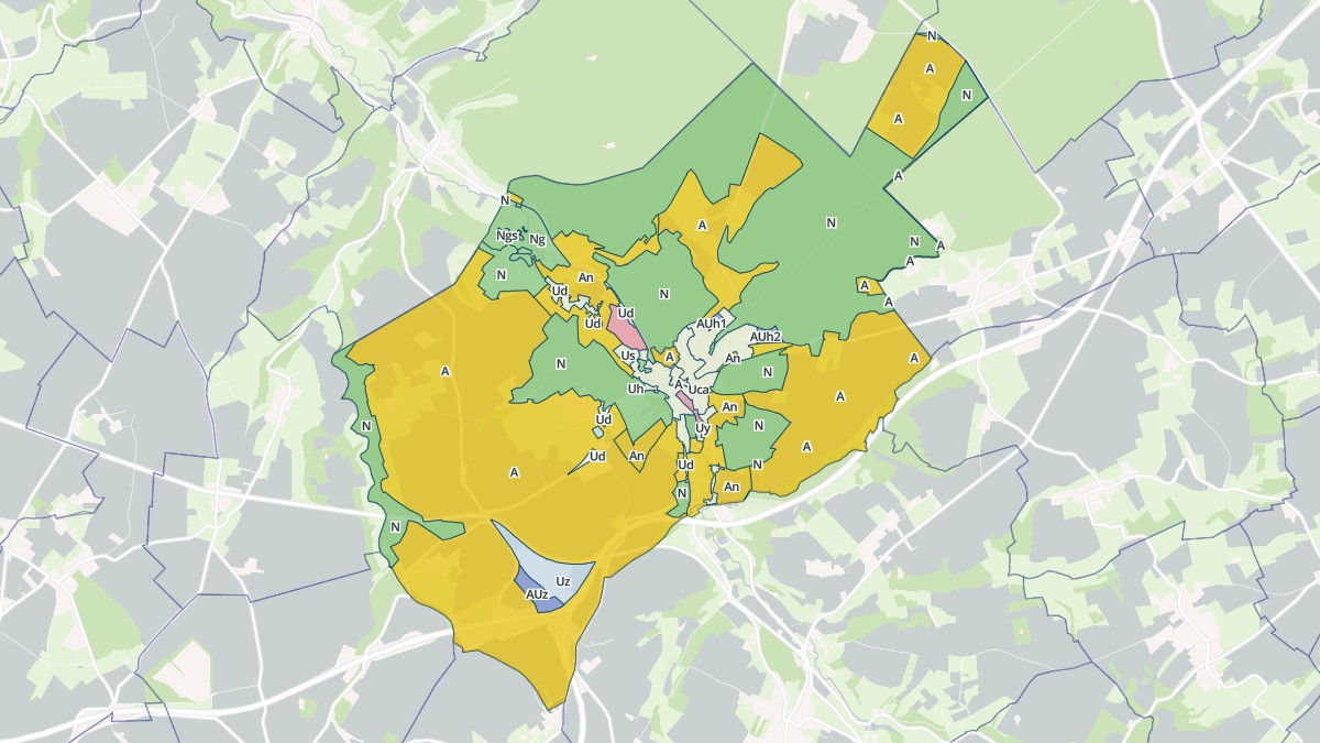 Aperçu cartographique de Saint-Saëns, centré sur la commune