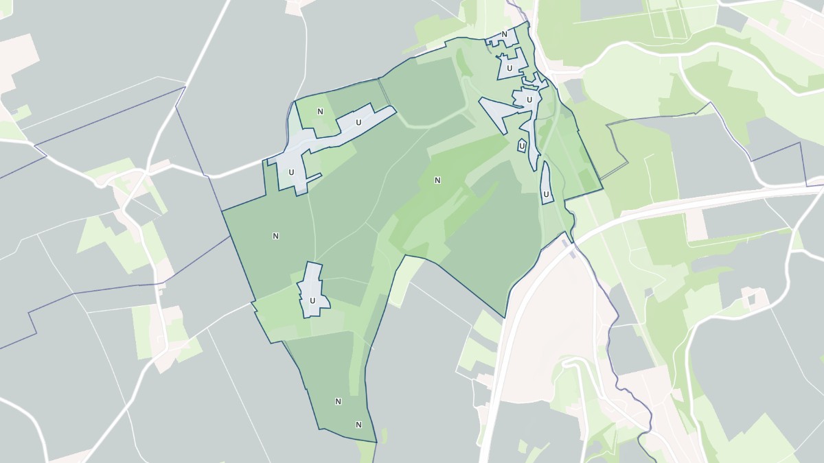 Aperçu cartographique de Sauqueville, centré sur la commune