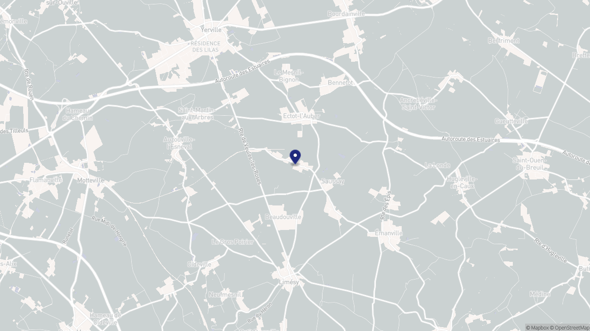 Aperçu cartographique de Saussay, centré sur la commune