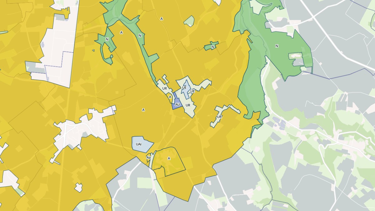 Aperçu cartographique de Tourville-les-Ifs, centré sur la commune