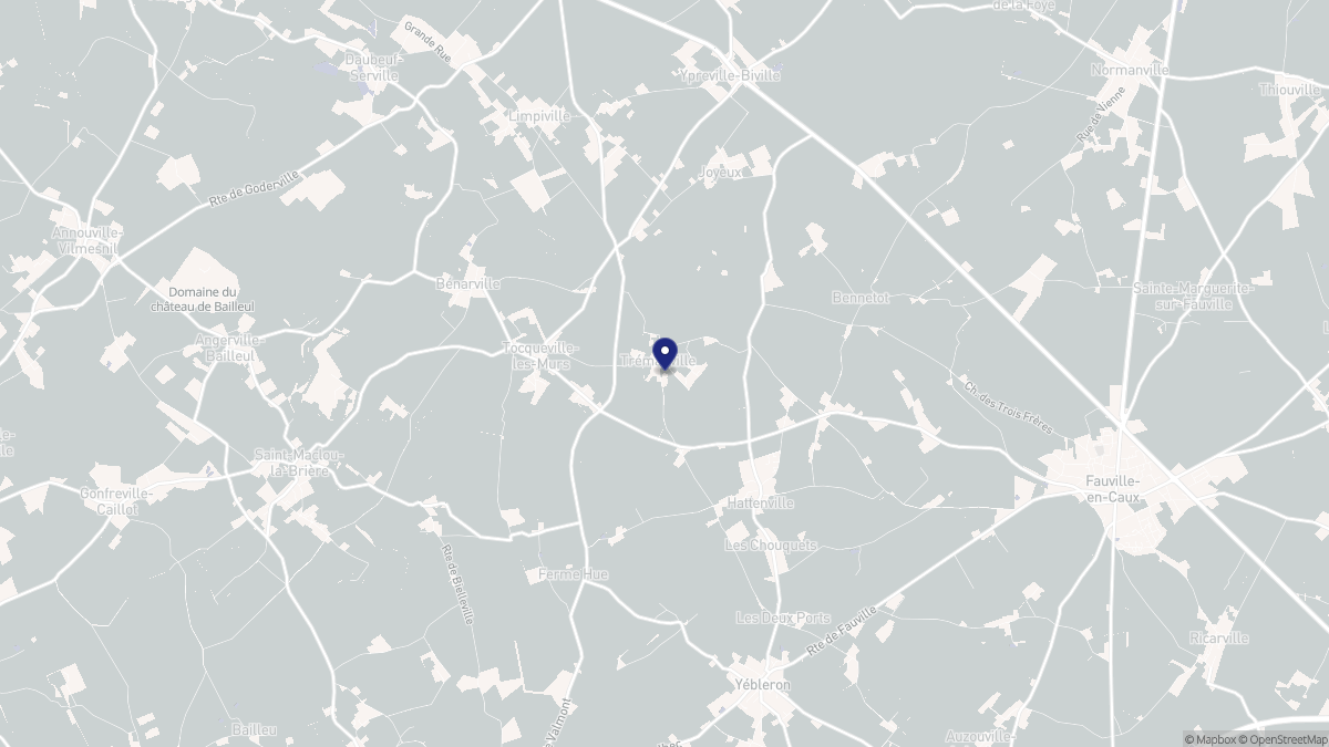 Aperçu cartographique de Trémauville, centré sur la commune
