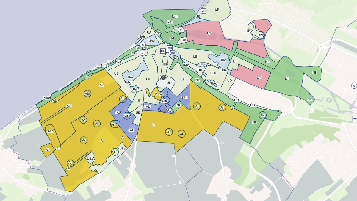 Aperçu cartographique de Le Tréport, centré sur la commune