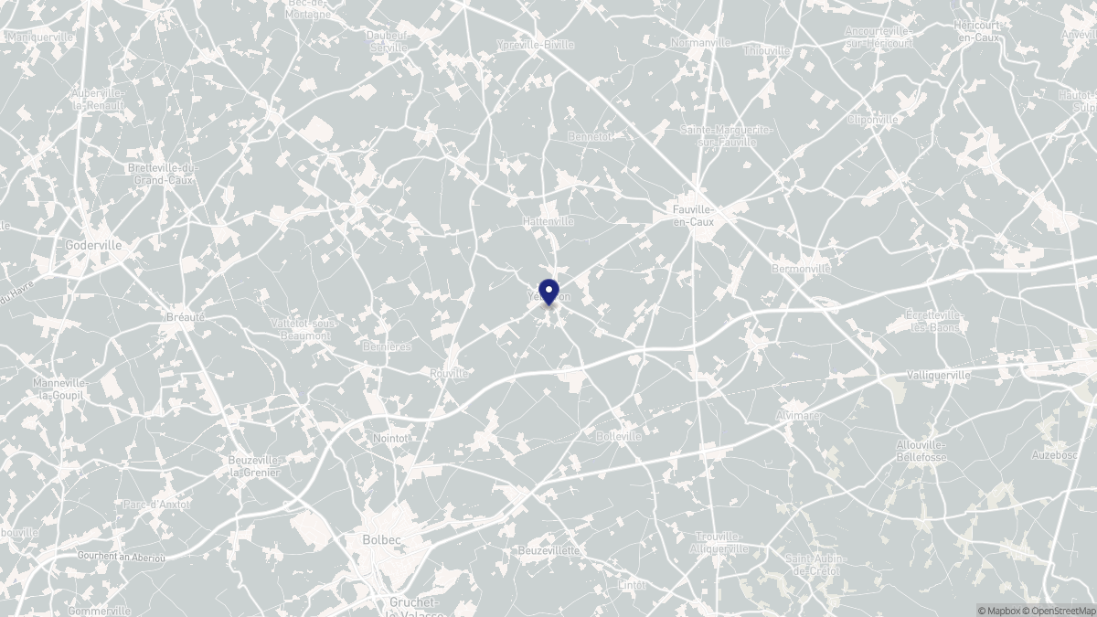 Aperçu cartographique de Yébleron, centré sur la commune