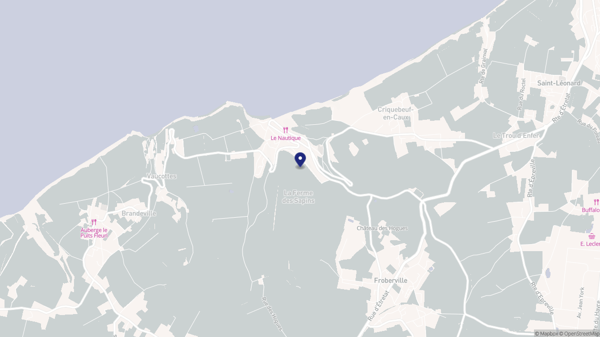 Aperçu cartographique de Yport, centré sur la commune