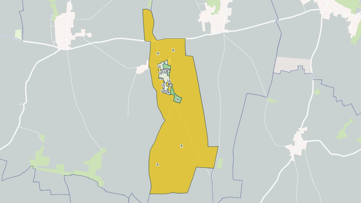 Aperçu cartographique de Baby, centré sur la commune
