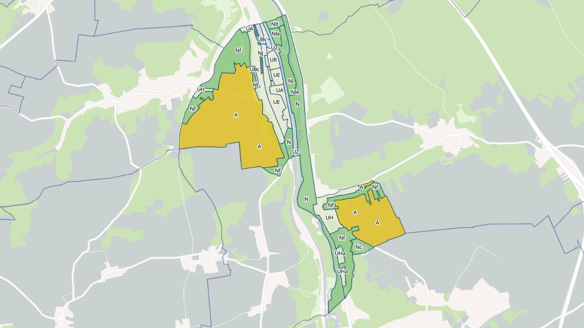 Aperçu cartographique de Bagneaux-sur-Loing, centré sur la commune