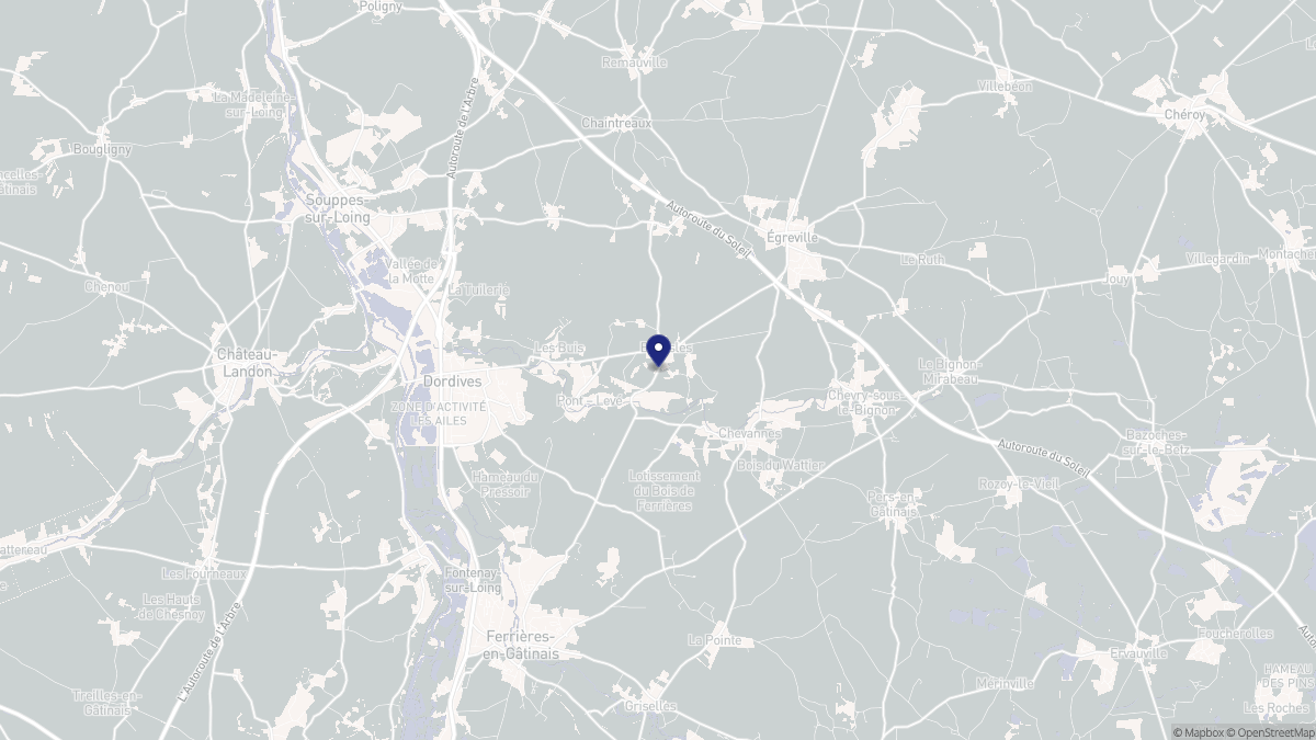 Aperçu cartographique de Bransles, centré sur la commune