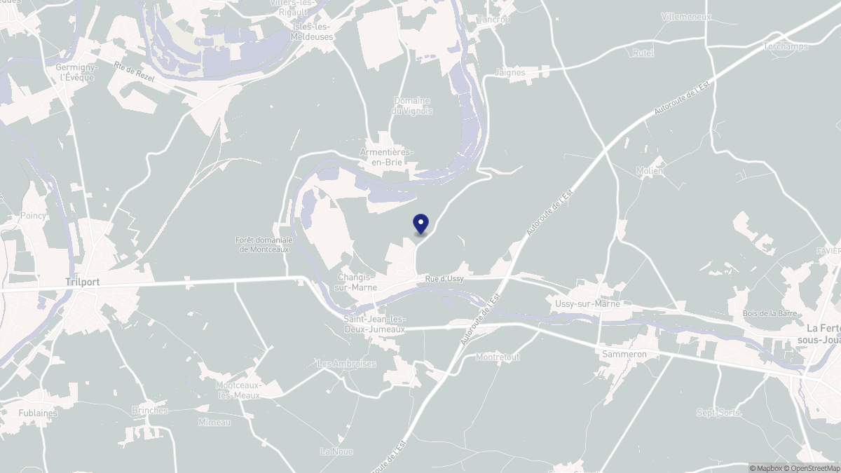 Aperçu cartographique de Changis-sur-Marne, centré sur la commune