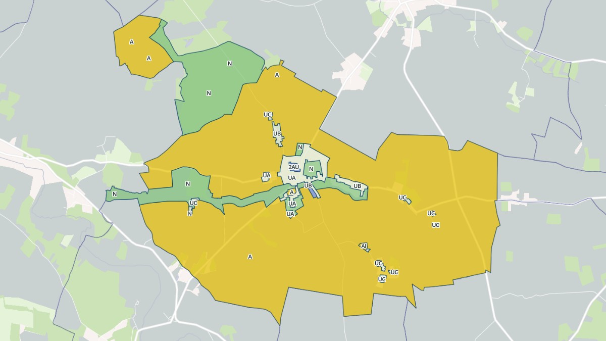 Aperçu cartographique de Chevru, centré sur la commune