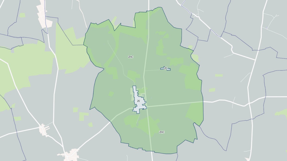 Aperçu cartographique de Courchamp, centré sur la commune