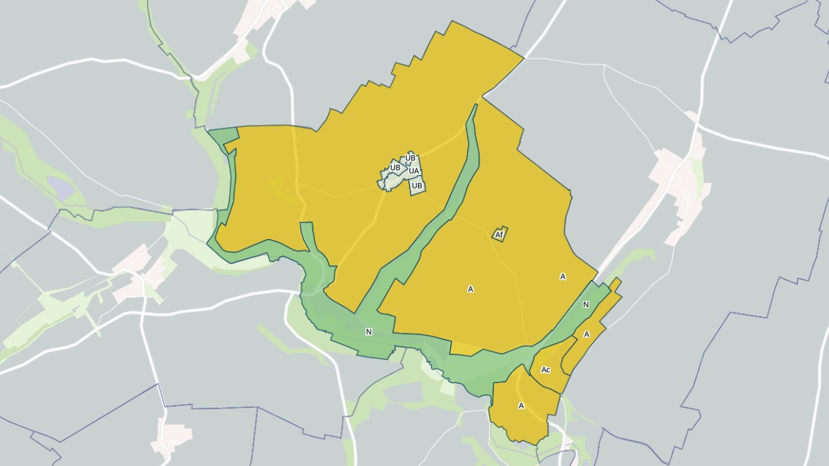 Aperçu cartographique de Douy-la-Ramée, centré sur la commune