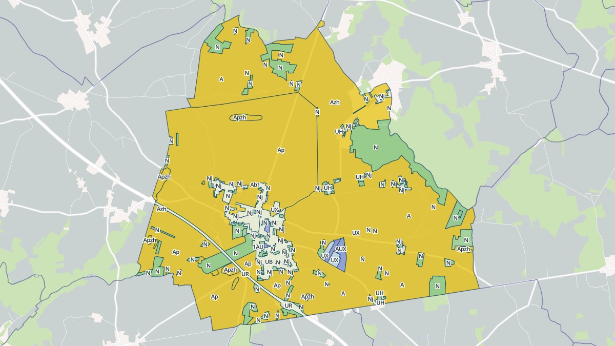 Aperçu cartographique de Égreville, centré sur la commune