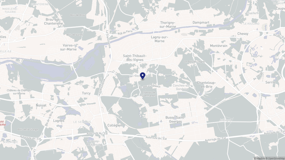 Aperçu cartographique de Gouvernes, centré sur la commune