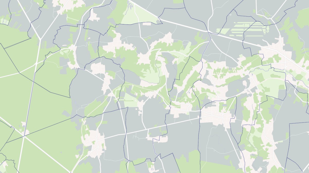 Aperçu cartographique de Guérard, centré sur la commune