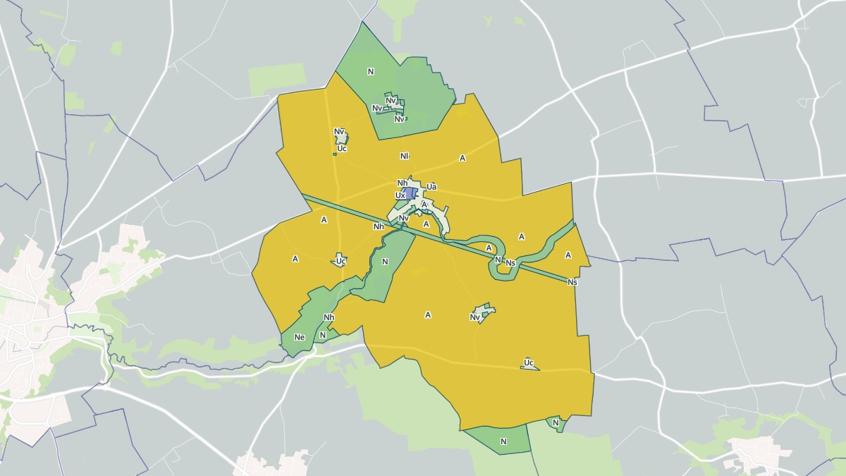 Aperçu cartographique de Léchelle, centré sur la commune