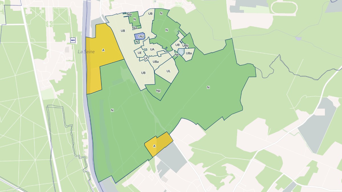 Aperçu cartographique de Livry-sur-Seine, centré sur la commune