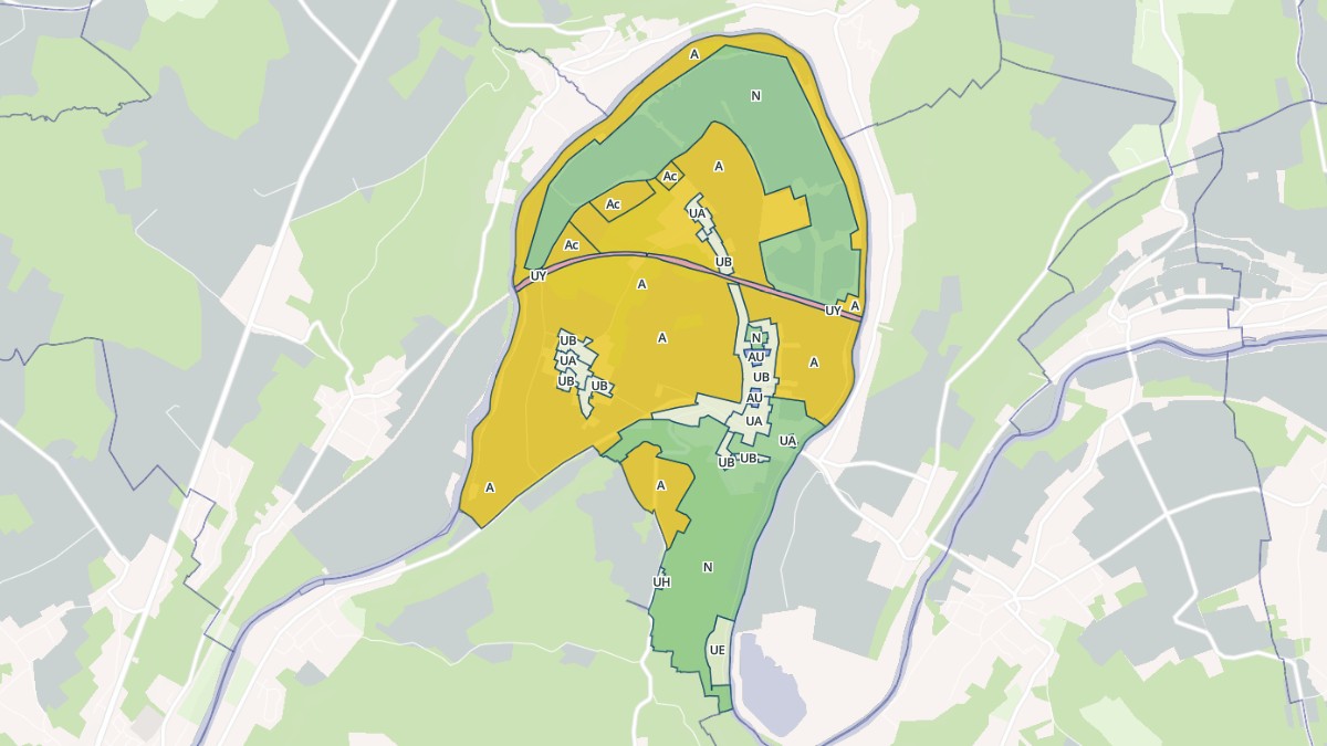 Aperçu cartographique de Luzancy, centré sur la commune
