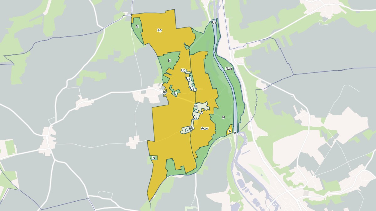 Aperçu cartographique de La Madeleine-sur-Loing, centré sur la commune