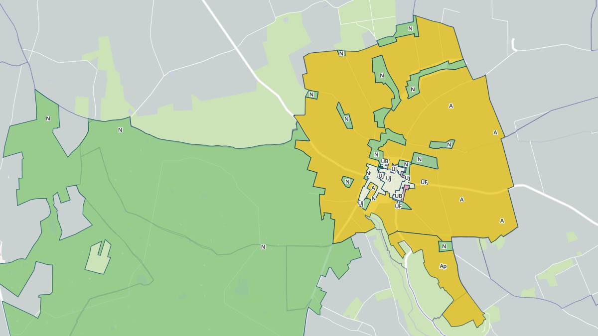 Aperçu cartographique de Meigneux, centré sur la commune