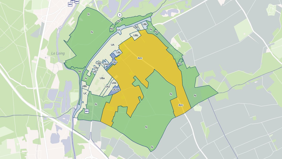 Aperçu cartographique de Moncourt-Fromonville, centré sur la commune