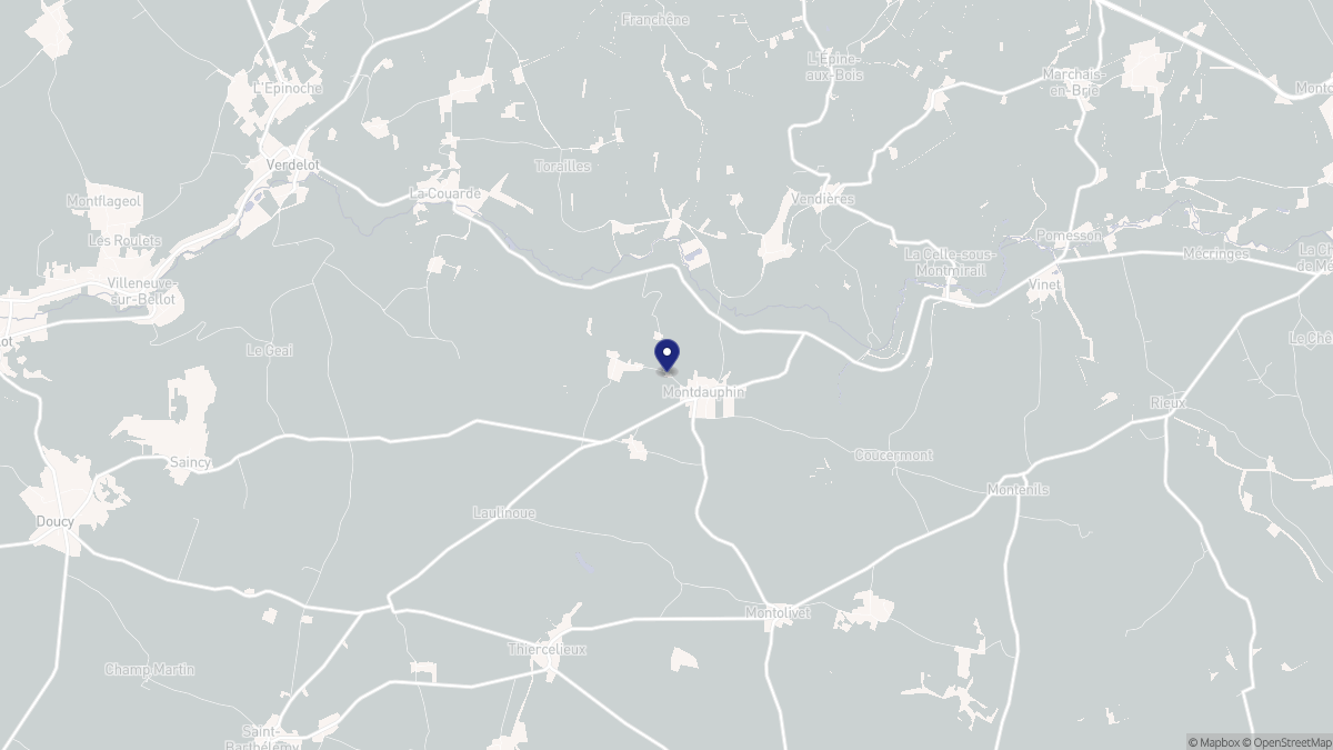 Aperçu cartographique de Montdauphin, centré sur la commune