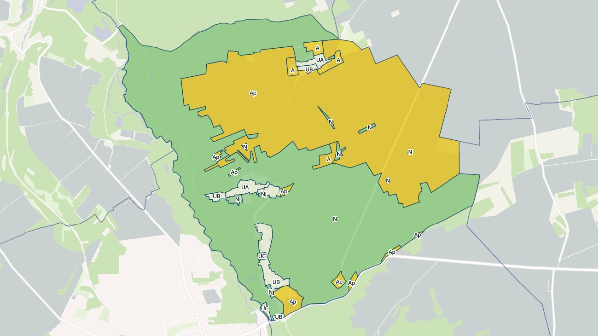 Aperçu cartographique de Nanteau-sur-Essonne, centré sur la commune