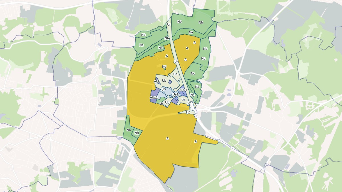 Aperçu cartographique de Le Pin, centré sur la commune