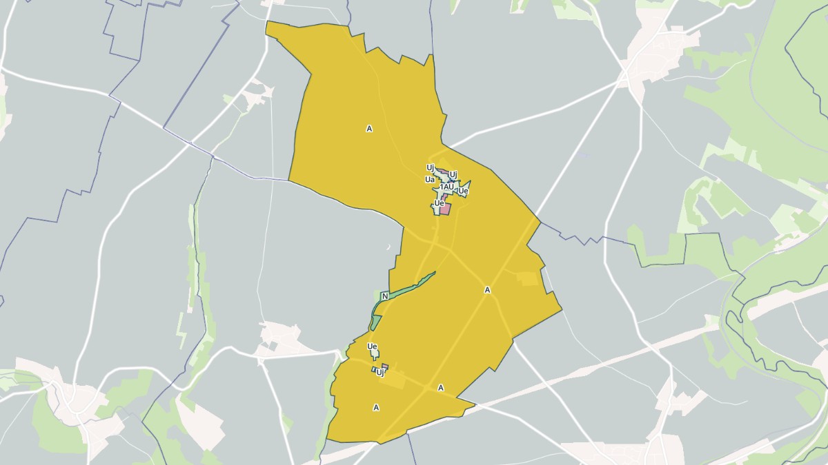 Aperçu cartographique de Le Plessis-Placy, centré sur la commune