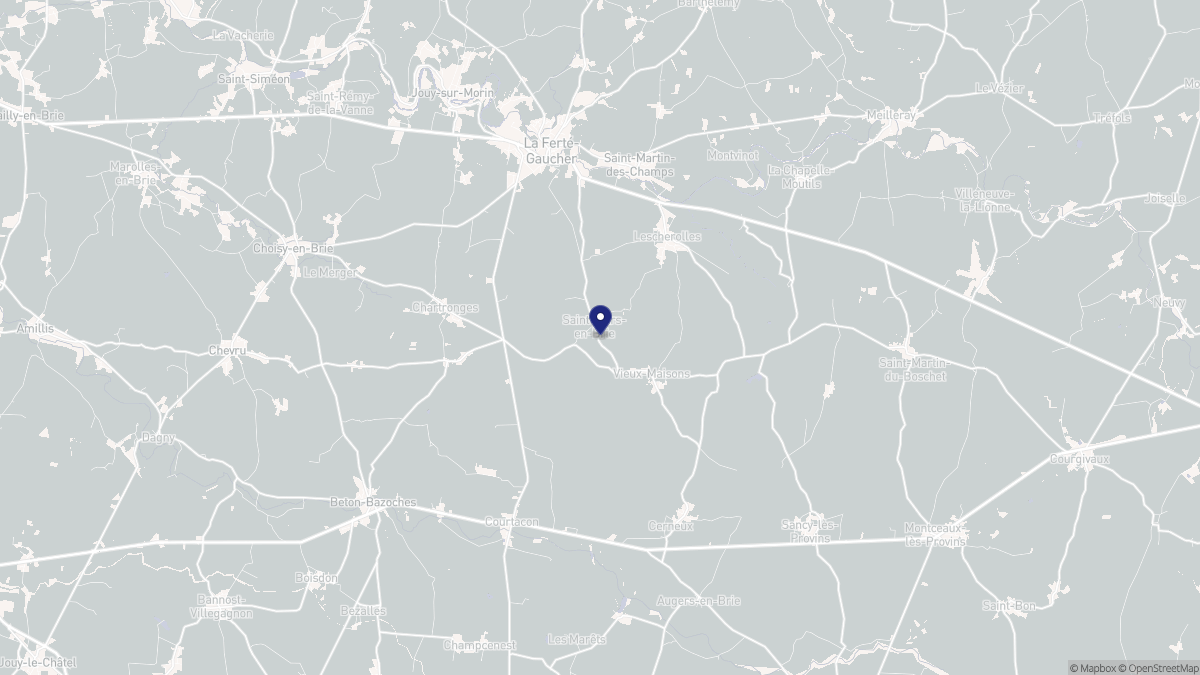 Aperçu cartographique de Saint-Mars-Vieux-Maisons, centré sur la commune